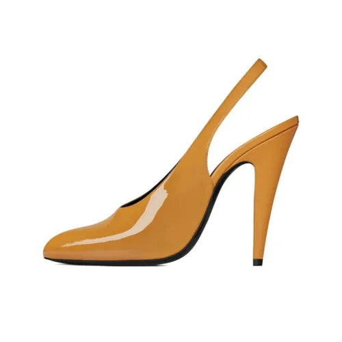 SAINT LAURENT Cone Heel High Heels Women's Yellow