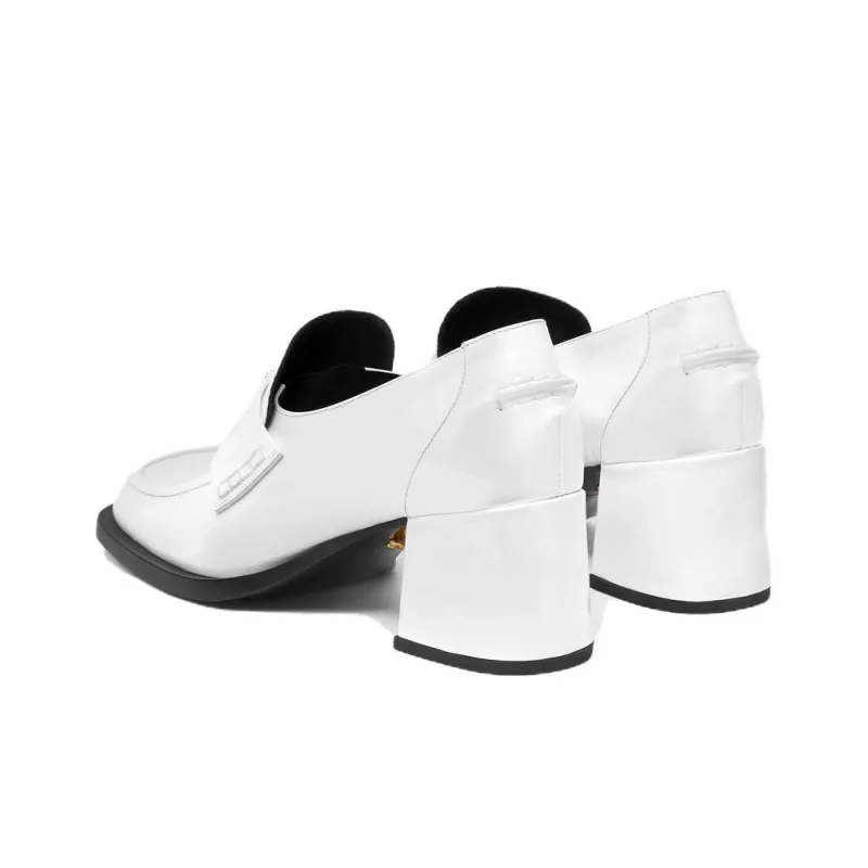 VERSACE Alia Leather Loafers-4