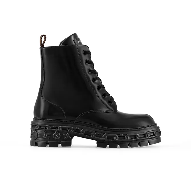 LOUIS VUITTON Record Short Martin Boot Women's Black-1
