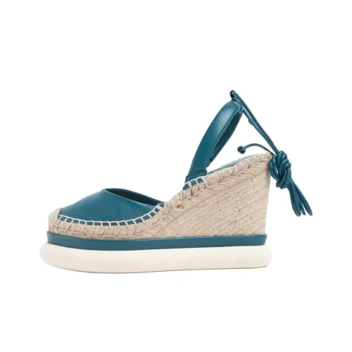 Paloma Barceló Lexi Wedge Heel High Heels 11cm Women's Blue