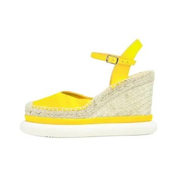 Paloma Barceló Tessa Wedge Heel High Heels 11cm Women's Yellow