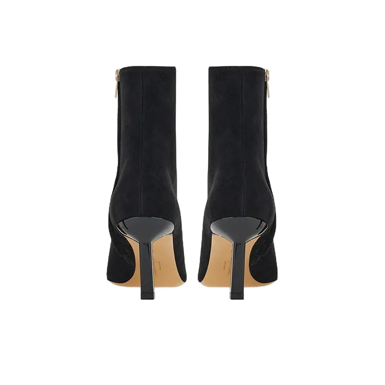 FERRAGAMO Ankle Boots 7cm Women's Black-4
