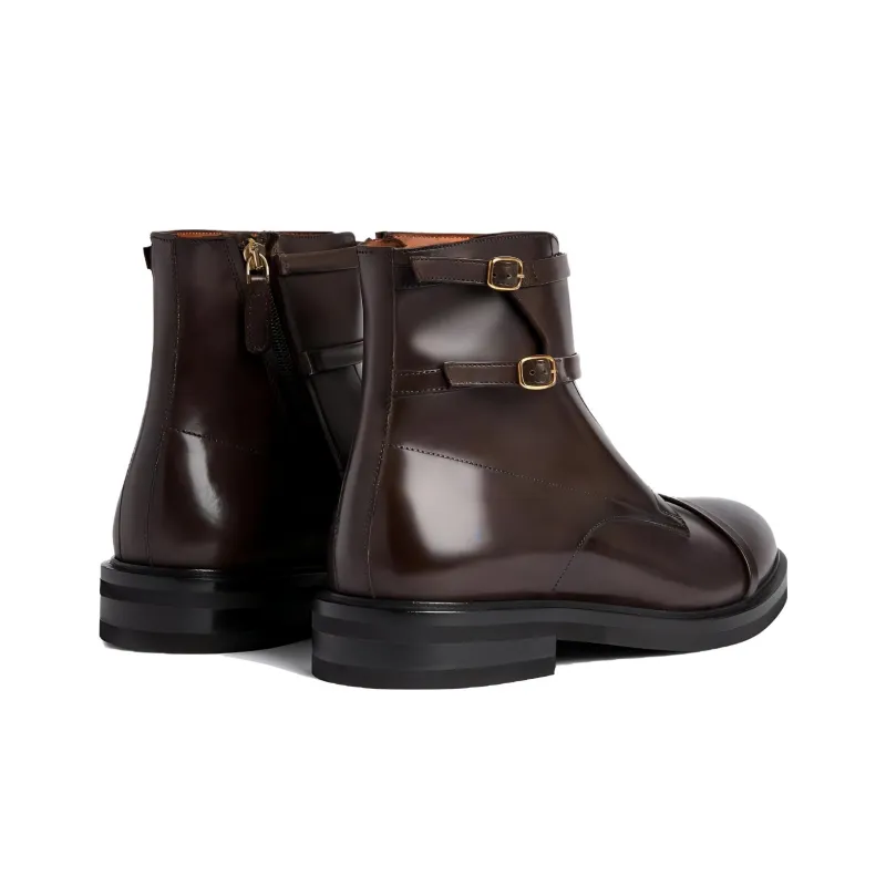 Malone Souliers Ankle Boots Men's Brown-3