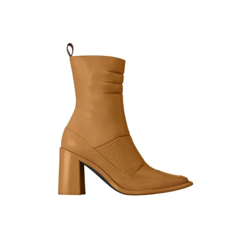 LOUIS VUITTON Berlin Ankle Boots 8cm Women's Umber-1