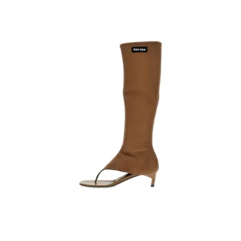 MIU MIU Knee high Boots Women's Brown