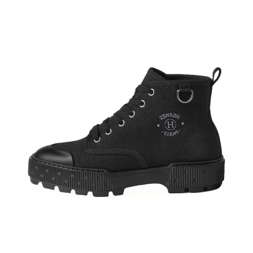 HERMES Itineraire Ankle Boots Women's Black