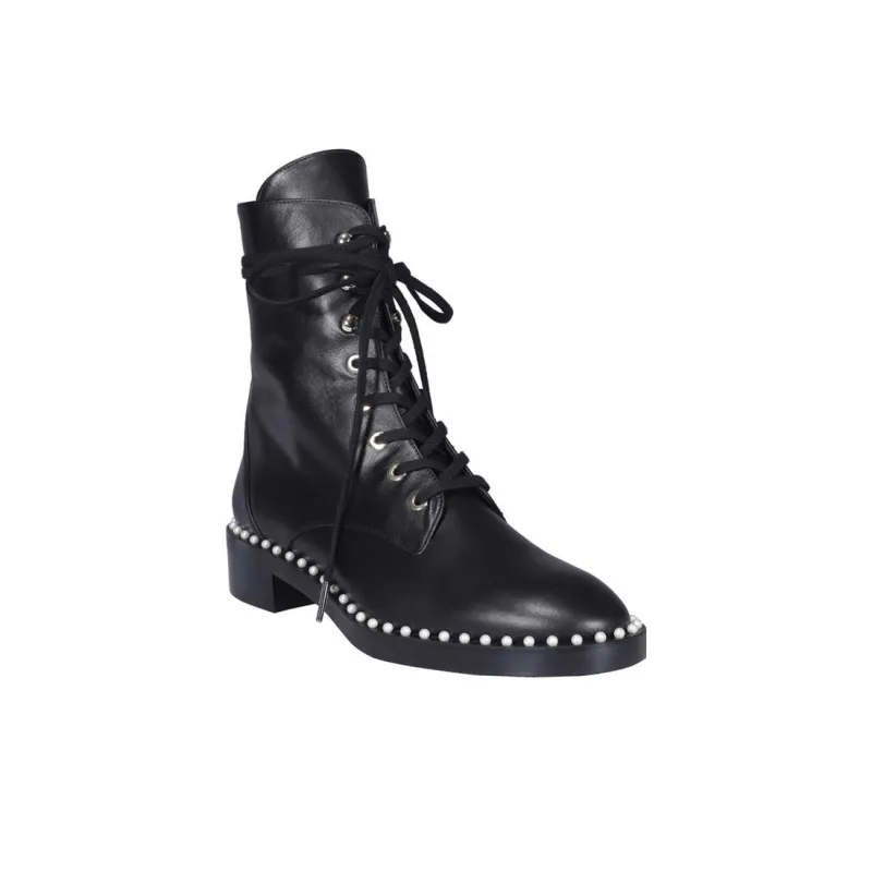 Stuart Weitzman/SW Crew Martin Boot Women's Black-2