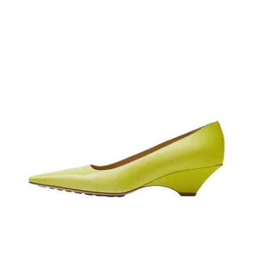 Bottega Veneta Cone Heel High Heels 5cm Women's Capybara Green