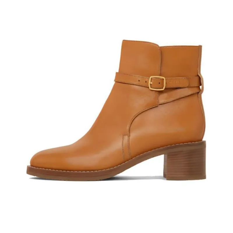 CELINE Ankle Boots Women's Brown-0