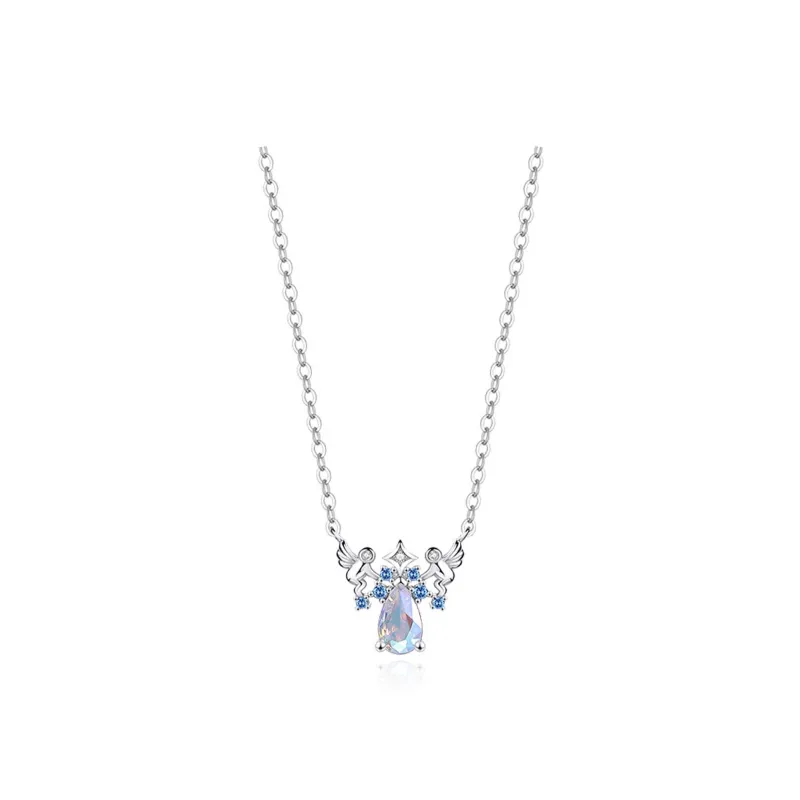 TEEX Sparkling Diamond Necklaces Women's-6