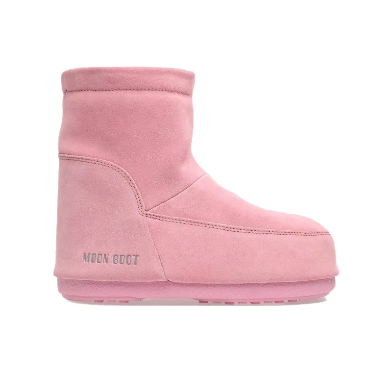 Moon Boot No Lace Suede Boot Pink-1