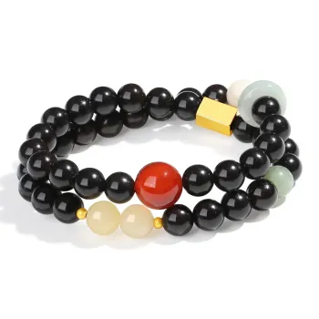 PUTUOSHANWENCHUANG Sandalwood Bracelets Unisex