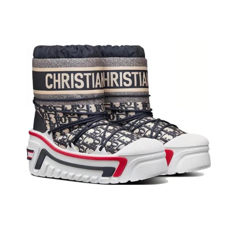 DIOR Women's DIORAlps Snow Boot 'DIOR Oblique - Deep Blue'-3