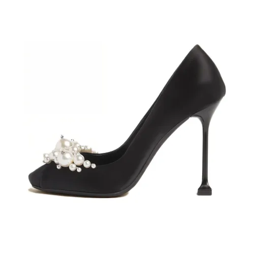 MIU MIU Slim Heel High Heels 10.5cm Women's Black