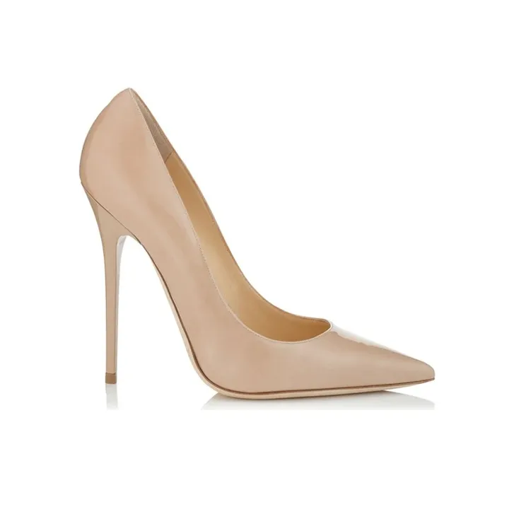 Jimmy Choo Slim Heel High Heels 12cm Women's Nude-1