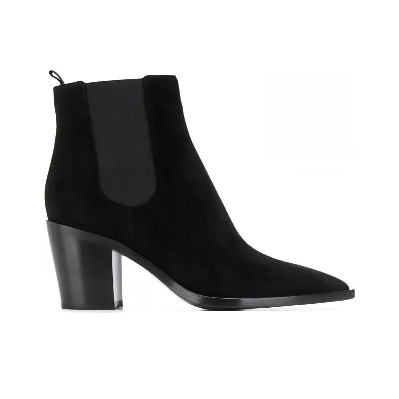 GIANVITO ROSSI Romney Crew Chelsea Boots Women's Black-1