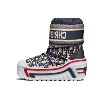 DIOR Women's DIORAlps Snow Boot 'DIOR Oblique   Deep Blue'