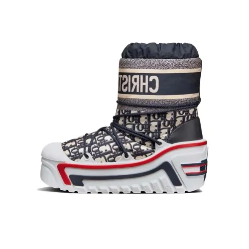 DIOR Women's DIORAlps Snow Boot 'DIOR Oblique   Deep Blue'