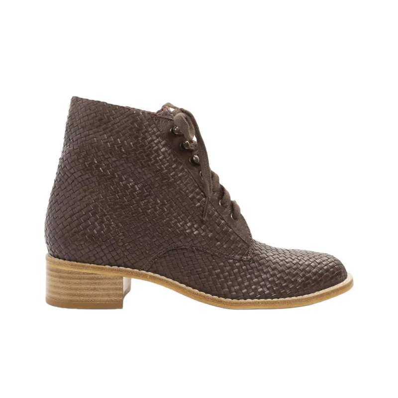 Sarah Chofakian Tresse Ankle Boots Women's Brown-1