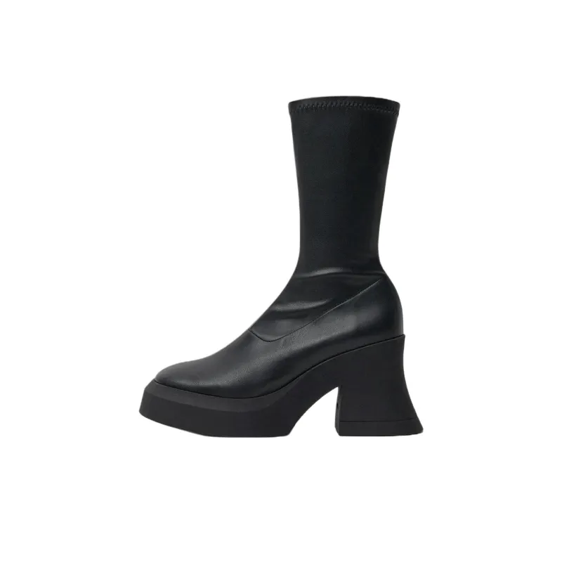 MIISTA Ankle Boots 9.5cm Women's Black-0