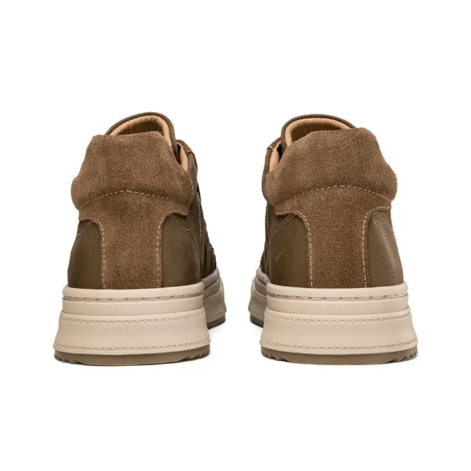HANG TEN Lightweight Height Increasing Wear-Resistant Slip-Resistant Low-Top Skateboard Shoes Men's-11