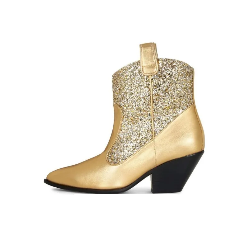 Giuseppe Zanotti Elna Glittery Cowboy Boots-0