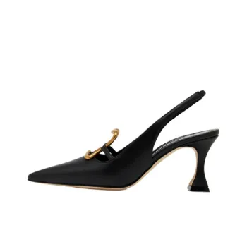 MANOLO BLAHNIK Nikkal High Heels 7cm Women's Black