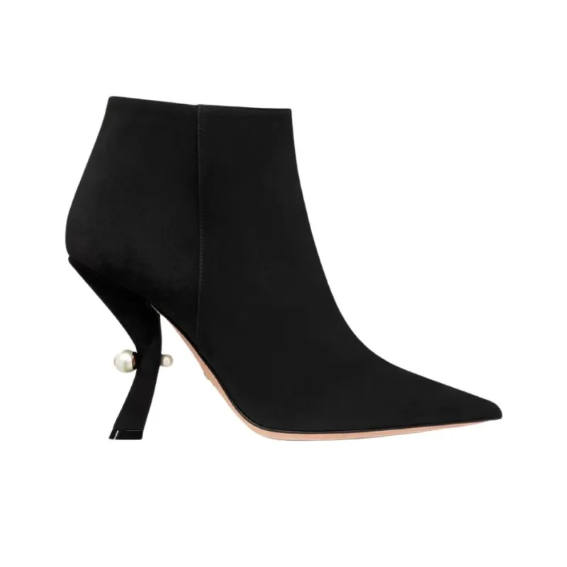 DIOR Ankle Boots 10cm Women's Black-1