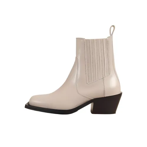 ALOHAS Short Chelsea boots Silver 5.5cm Women's White