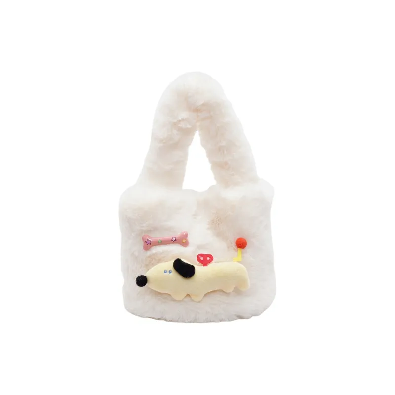 CORE BIRD Plush Handbag Regular Women's Multicolor-14