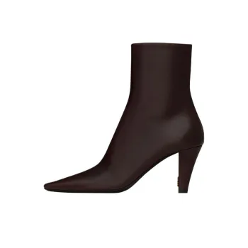 SAINT LAURENT Jill Square Pointed Toe Ankle Boots Women's