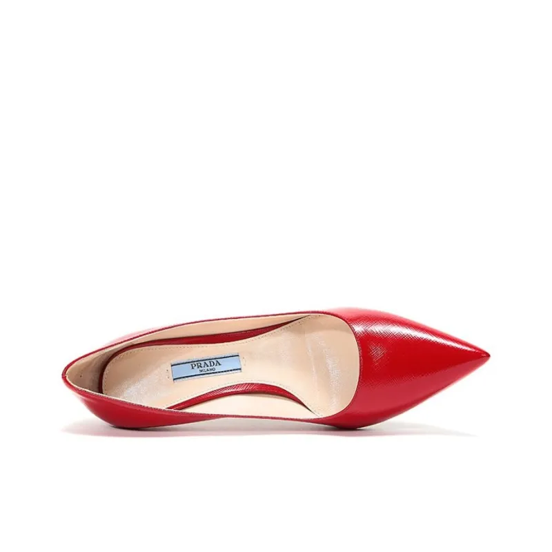 PRADA High Heels Women's Red-4