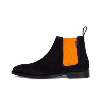 Paul Smith 'Gerald' Ankle-Length Chelsea Boots Men's Blue Orange