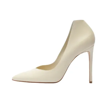 Schutz Arlette Slim Heel High Heels 10.5cm Women's White