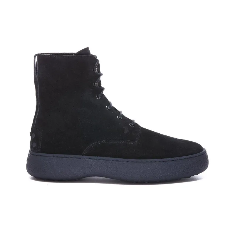TOD'S W.G. Lace-up Suede Boots-1