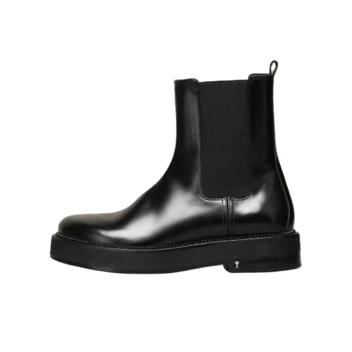 AMIPARIS Short Chelsea Boots Men's Black