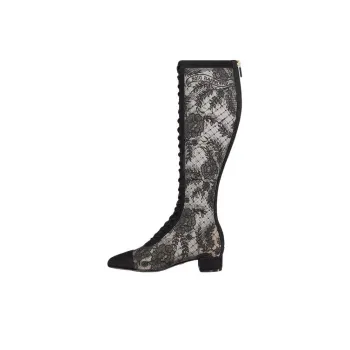 DIOR Naughtily-D Knee-high Boots Women's Black