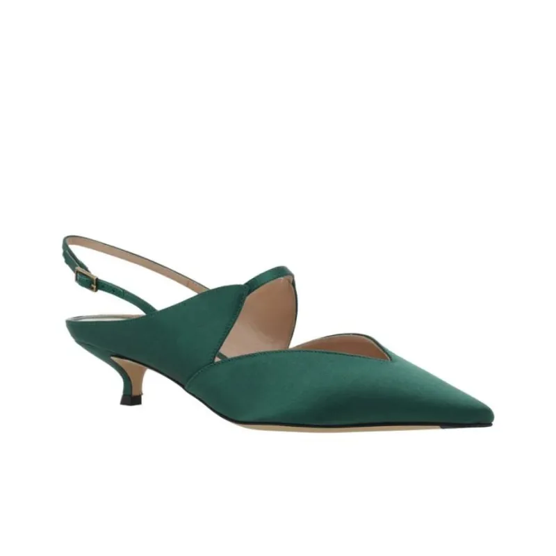 AMANI Slim Heel High Heels Women's Green-2