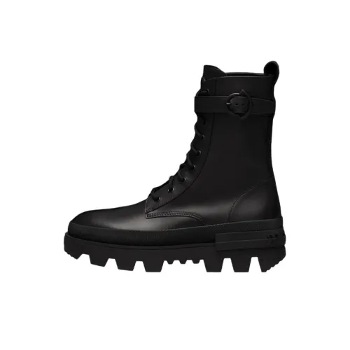Moncler Calf Leather Lace up Boots