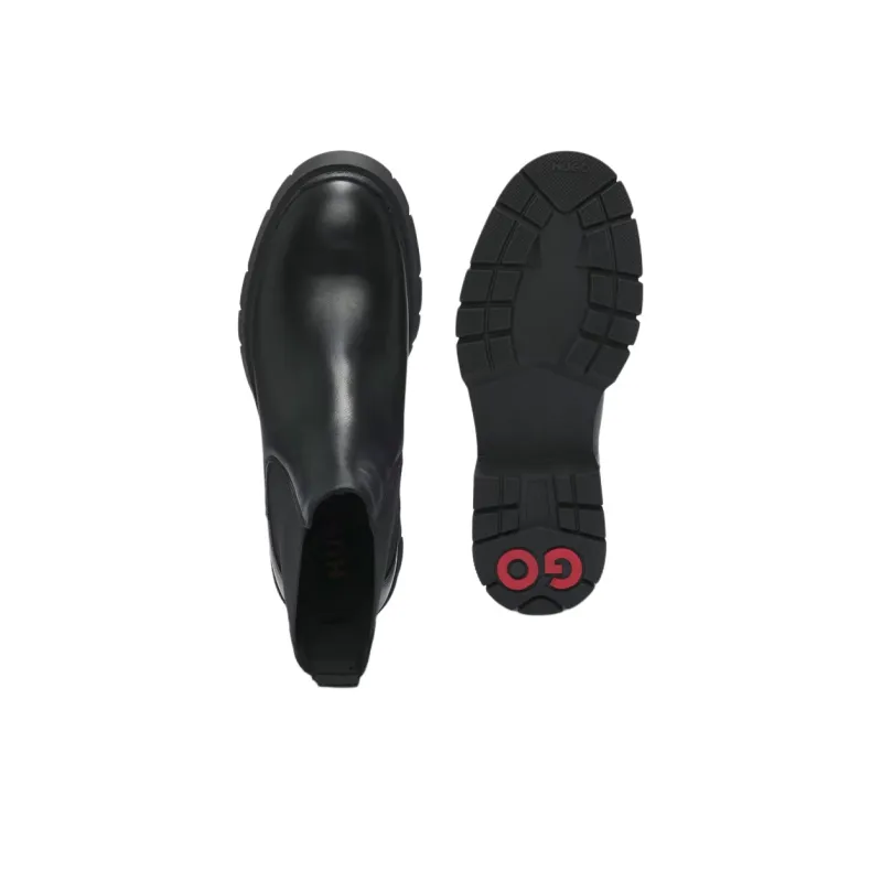 HUGO BOSS Short Chelsea Boots Women's Black-4