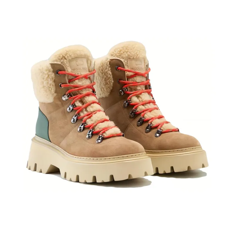 WOOLRICH Ankle Boots Women's Caramel Beige-3