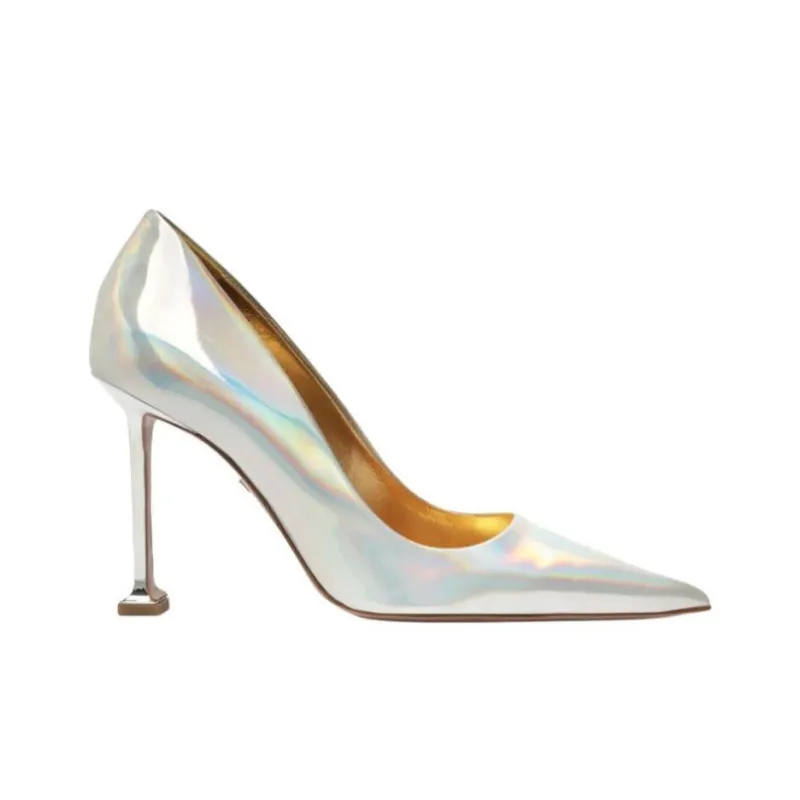 Schutz Firenze High Heels 10cm Women's Silver-1
