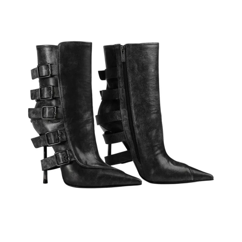 Le Silla 120mm Courtney Biker Boots Women's-2