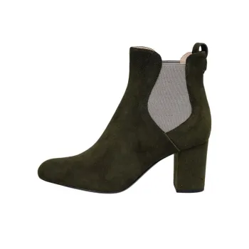 INES DE LA FRESSANGE Short Chelsea Boots 7cm Women's Green