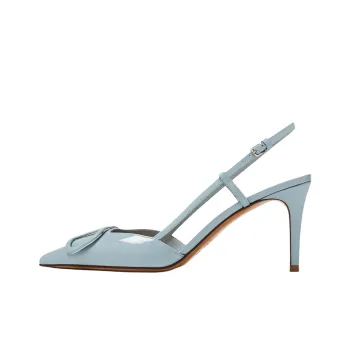 Valentino Vlogo Signature Slim Heel High Heels 8cm Women's Light Blue
