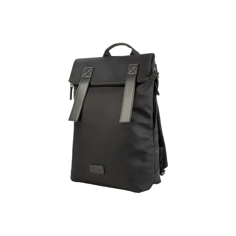 TUCANO Nylon Leather FOLD Backpack Regular Unisex Black/Olive Green-1