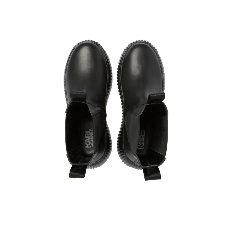 KARL LAGERFELD KREEPER Short Chelsea Boots Women's Black-3