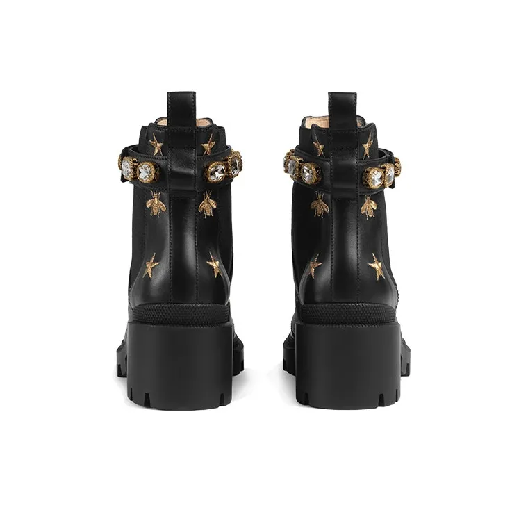 GUCCI Chelsea Boots Women's Black-4
