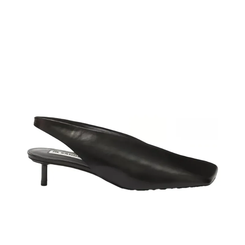 JIL SANDER High Heeled Square Toe Pumps-1