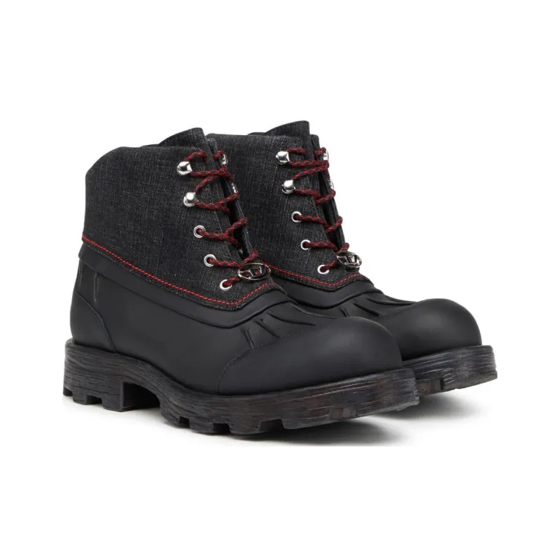 DIESEL D-Hammer Ankle Boots Men's Black-3
